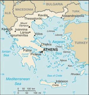 Map of Greece