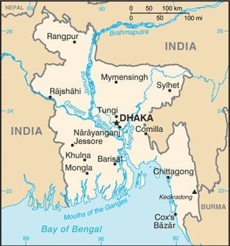 Map of Bangladesh