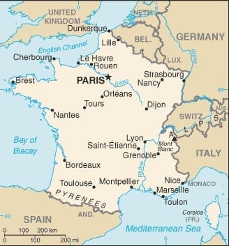 Map of France