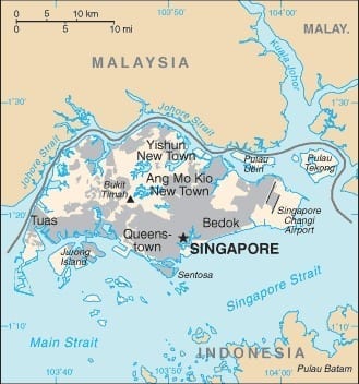 Map of Singapore